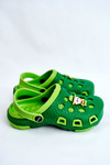 Дитяче взуття гірки Crocs Green Cowboy