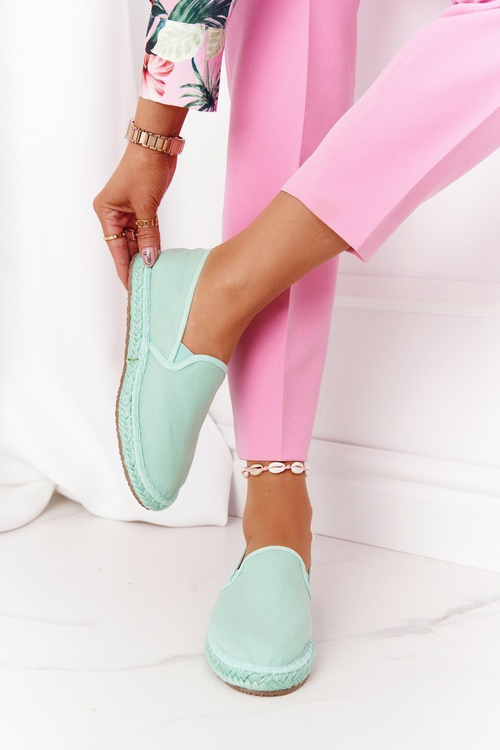 Еспадрільї на плетеній підошві Велика зірка DD274A141 Зелений