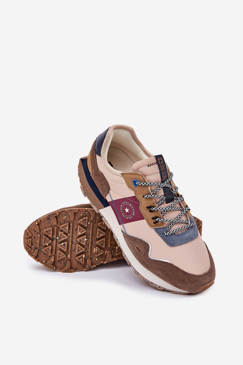 Замшеві Чоловічі Кросівки На Платформі Big Star RR174475 Hi-Poly System Бежеві