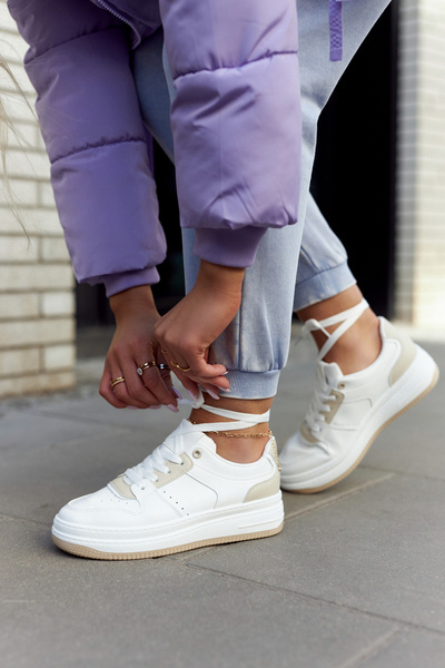 Жіноче спортивне взуття біло-бежевий New Haven