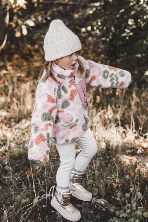 Дитячі снігові черевики Big Star KK374221 Бежево-золотий