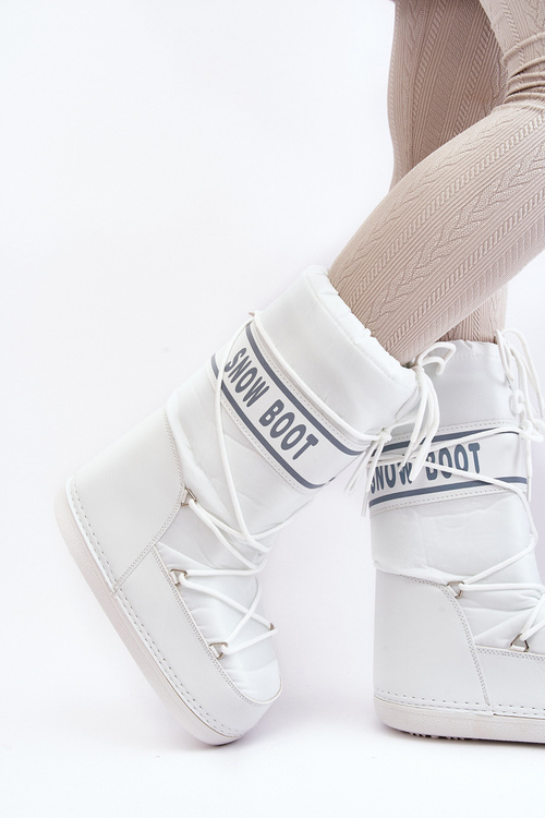 Жіночі високі зимові черевики білі Venila