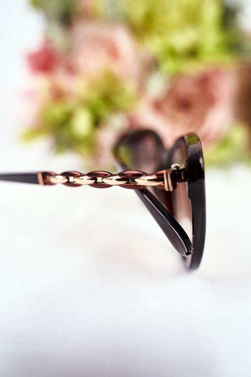 Жіночі сонцезахисні окуляри Gold Prius PR-V32 Brown Gradient