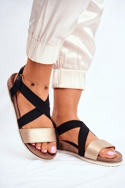 Жіночі босоніжки Elegant Black Gold Morrin