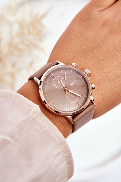 Жіночий годинник з ремінцем Ernest 62144 Beige