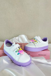 Дитячі кросівки Кросівки на липучці біло-фіолетовий Pennyn