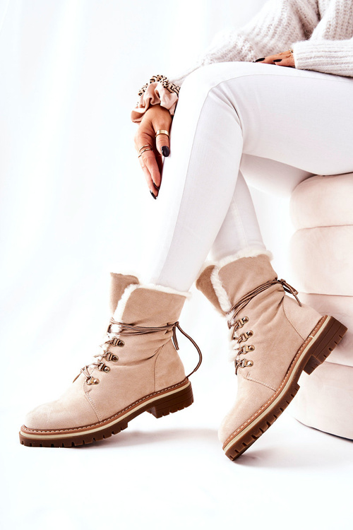 Утеплені черевики Trapper Beige Nelby