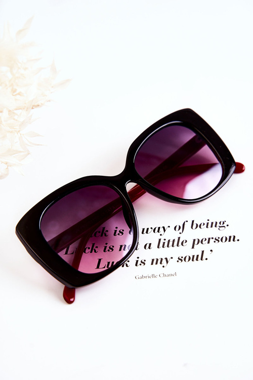 Модні сонцезахисні окуляри M2321 чорно-червоні