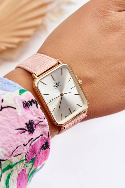 Модний жіночий годинник Michael John Pink