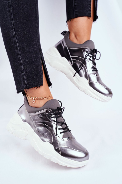 Шкіряне спортивне взуття Кросівки GOE GG2N3040 Pewter
