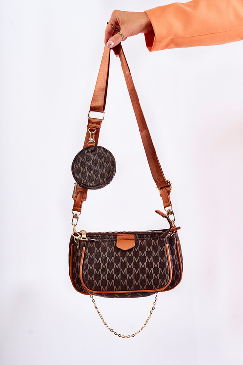 Жіноча сумка 3в1 коричнева Bormea