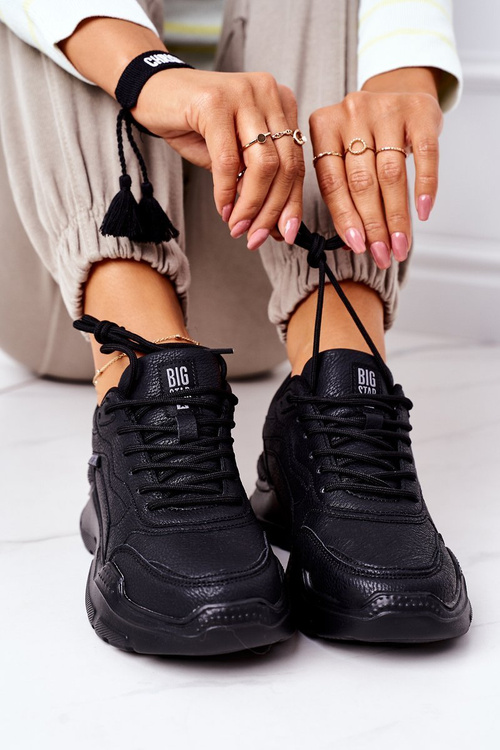 Жіноче спортивне взуття Кросівки Big Star EE274462 Чорні