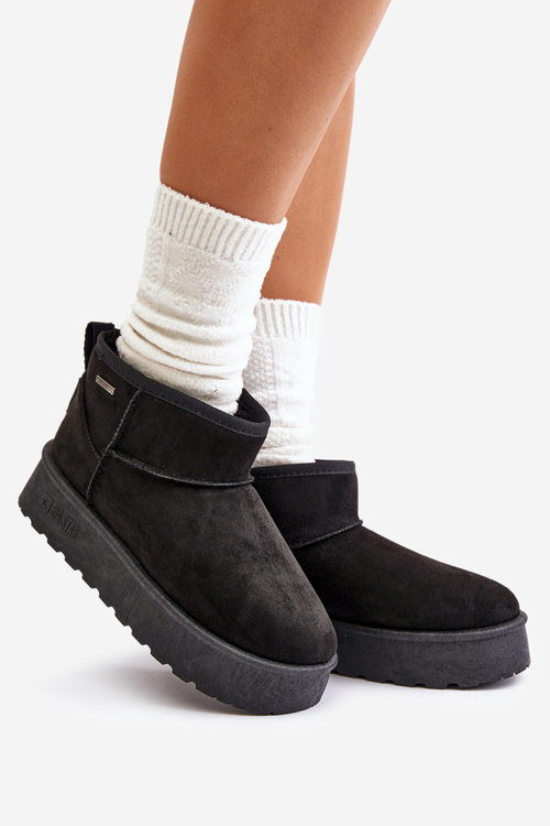 Низькі зимові черевики на платформі Big Star OO274A099 Чорні