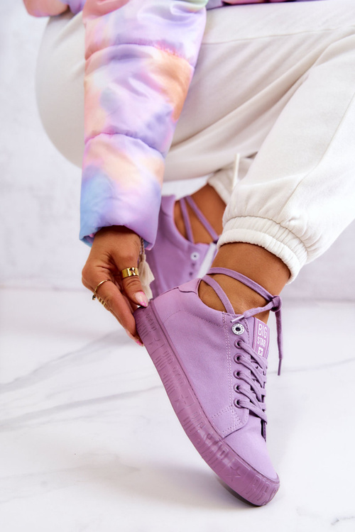 Жіночі низькі кросівки Big Star JJ274416 Фіолетові