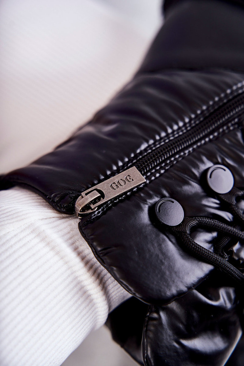 Жіночі снігові черевики на шнурівці GOE KK2N4017 Чорні