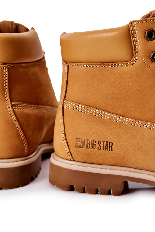 Шкіряні черевики Trappers Big Star II174264 Camel