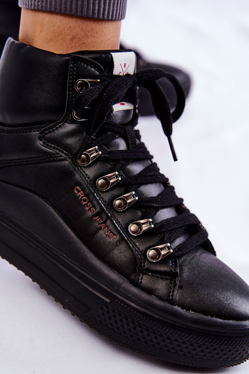 Жіночі високі кросівки Cross Jeans KK2R4029C Чорні