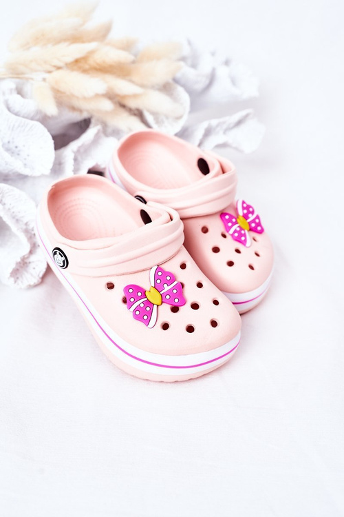 Дитячі поролонові тапочки Crocs Pink Lazy Day