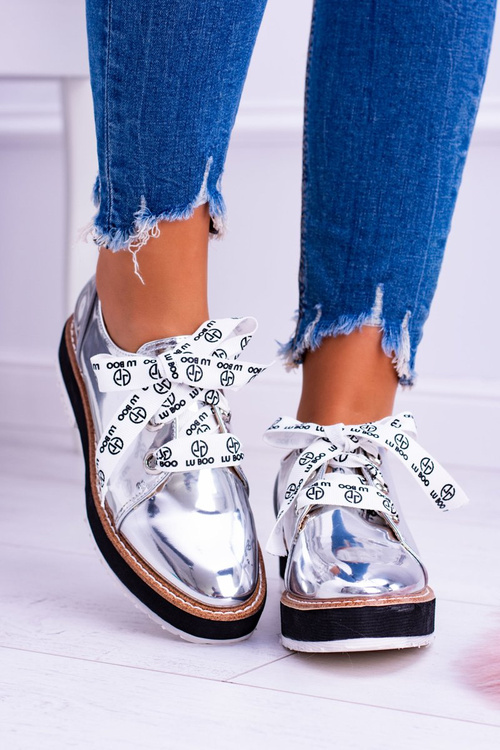 Жіночі напівчоботи Moonlight із дзеркальним сріблом Lu Boo