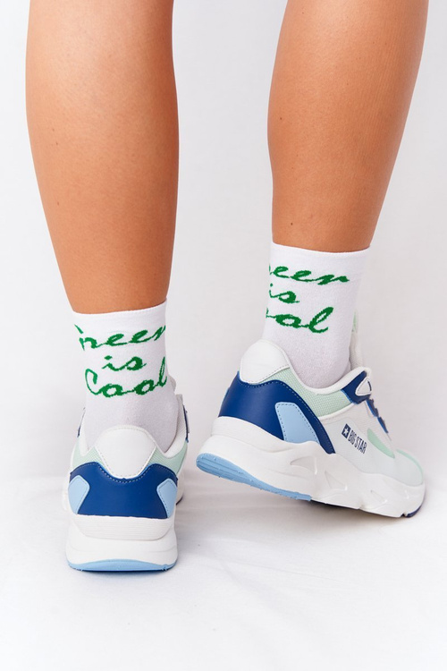 Жіночі кросівки Memory Foam Big Star HH274810 White-Green