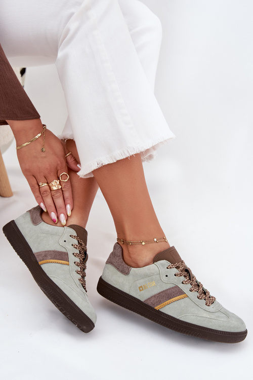 Жіночі Низькі Кросівки З Замші Big Star SS274678 HI-POLY SYSTEM М'ята