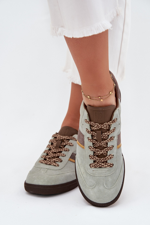 Жіночі Низькі Кросівки З Замші Big Star SS274678 HI-POLY SYSTEM М'ята