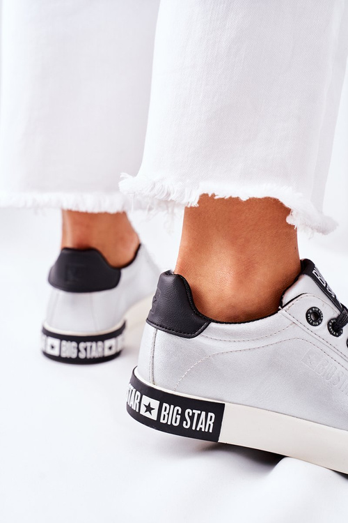 Жіночі шкіряні кросівки BIG STAR II274034 Silver