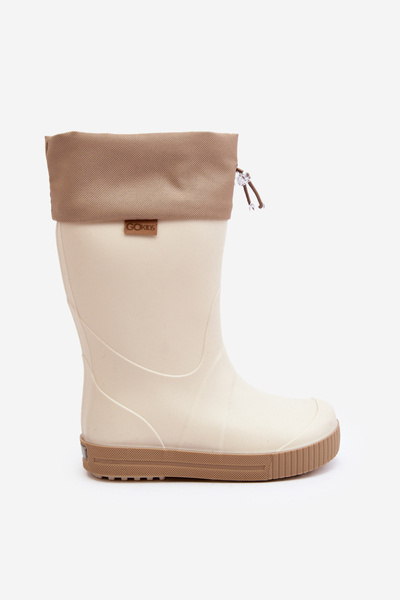 Дитячі черевики Wellington з коміром Wave Gokids 979 Beige