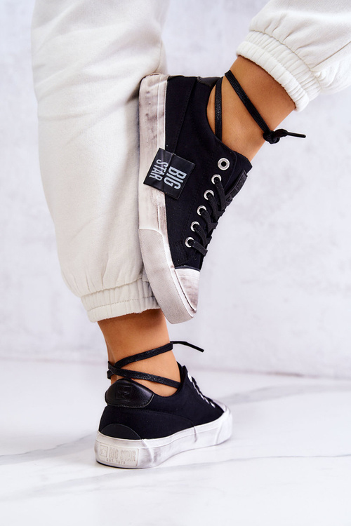 Жіночі кросівки BIG STAR JJ274354 Чорно-білі