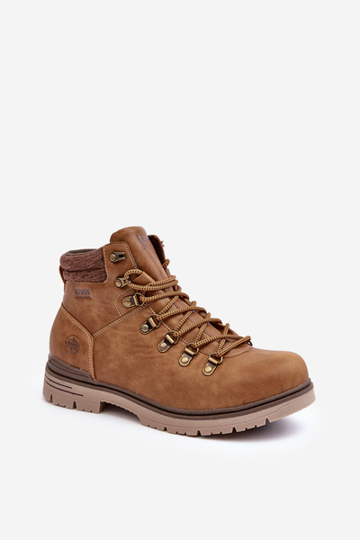 Чоловічі шкіряні трекінгові черевики коричневого кольору Trivilla