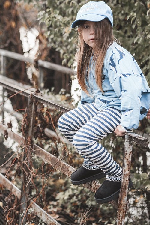 Дитячі сліпони утеплені Black Olivane