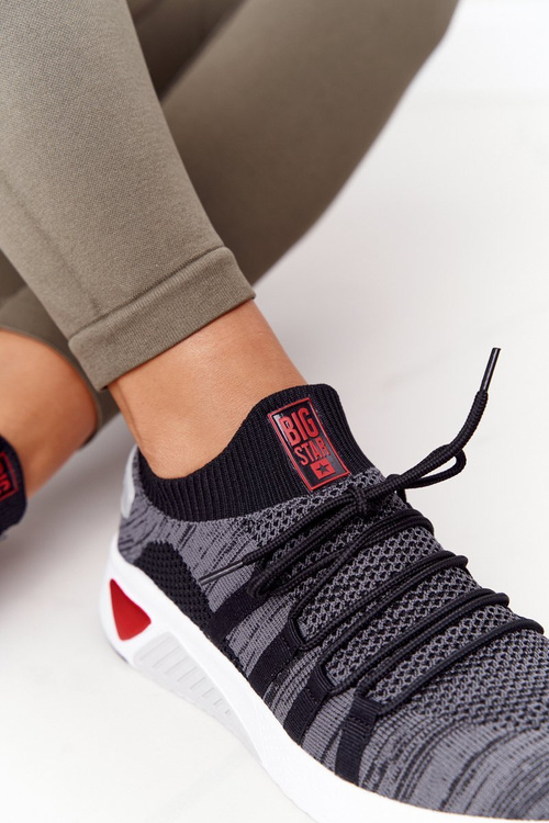 Жіночі кросівки Memory Foam Big Star HH274532 темно-сірі