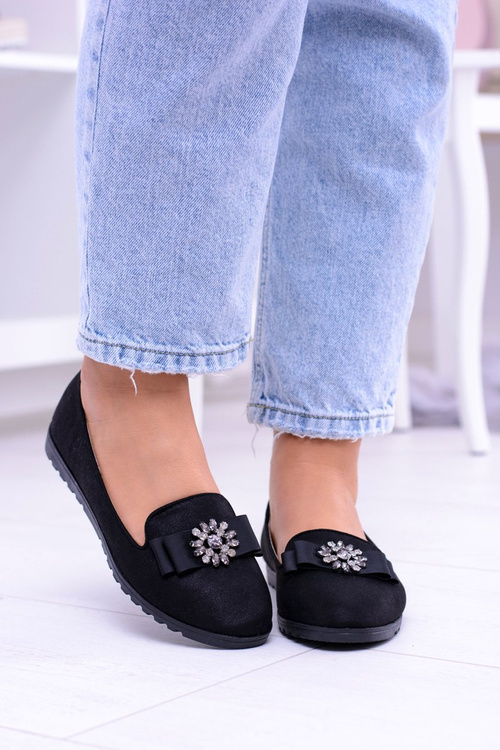 Чорна жіноча балерина Lords Zirconias Rumi