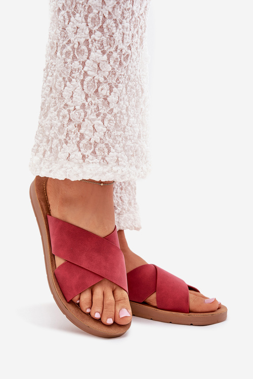 Жіночі Сандалі З Еко Шкіри Бордо Lorana