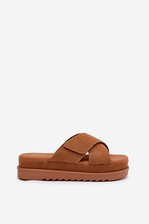 Жіночі Сандалі На Платформі З Переплетеними Ремінцями Кэмел Ринасара