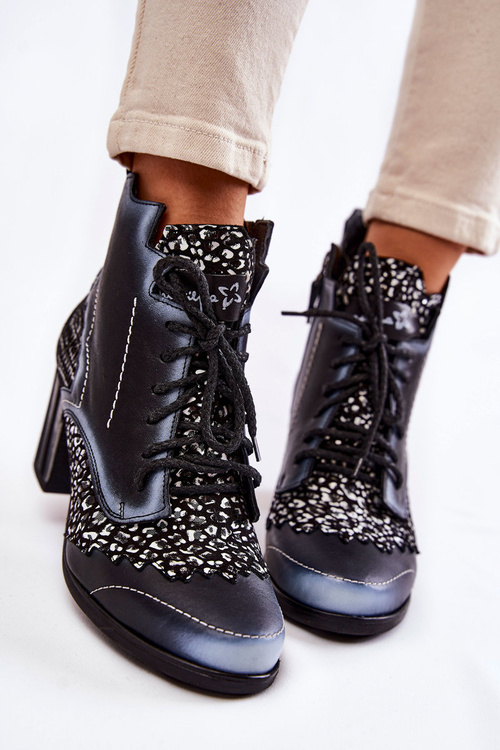 Чоботи жіночі шкіряні Maciejka Black 03190-20