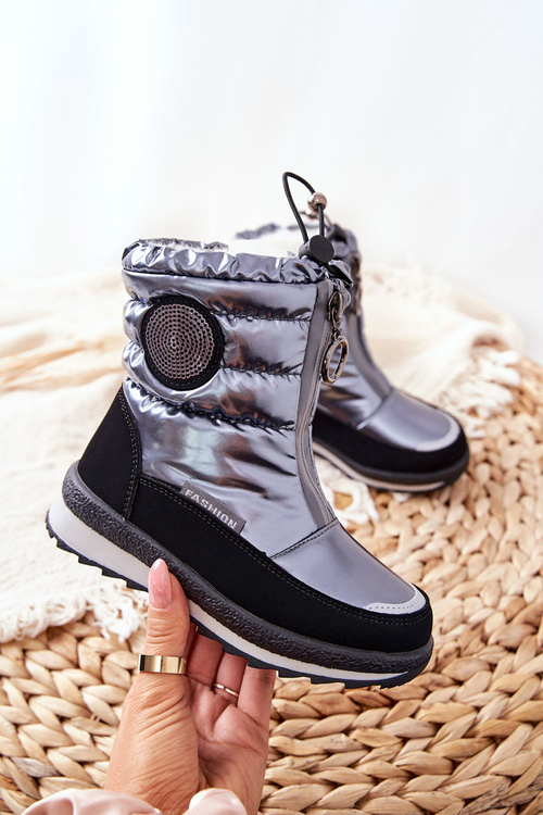 Вовняні утеплені зимові черевики Grey Lucia