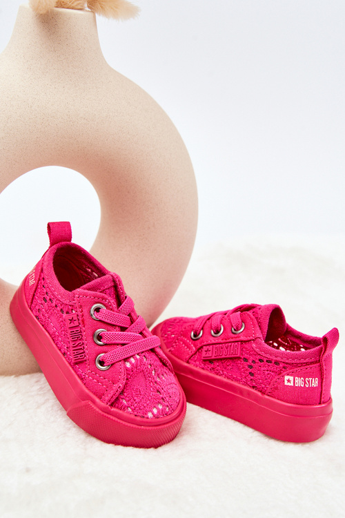 Ажурні кросівки Big Star JJ374015 Рожеві