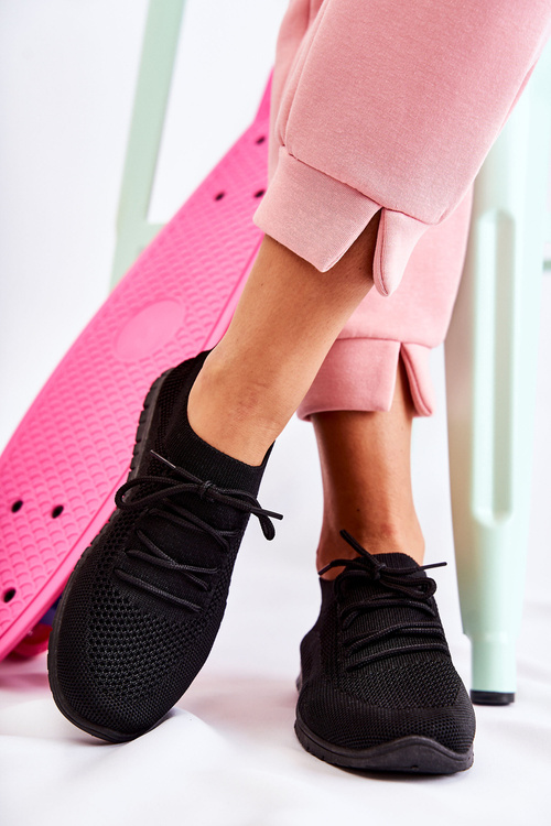 Жіноче спортивне взуття без рукавів Чорне Sequro