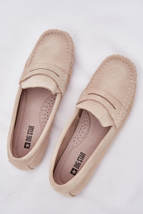 Замшеві Жіночі Мокасини Big Star RR274947 Бежеві
