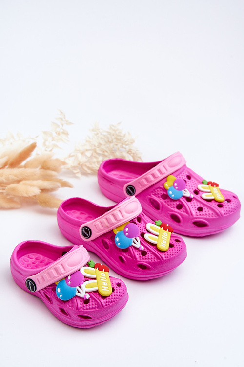 Дитячі поролонові легкі сандалі Crocs Fuchsia Sweets