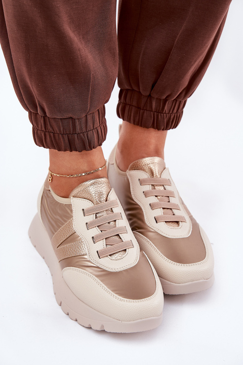 Жіноче Спортивне Взуття На Платформі Vinceza 58510 Золоті