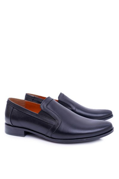 Чоловічі шкіряні черевики Bednarek Black Trocky