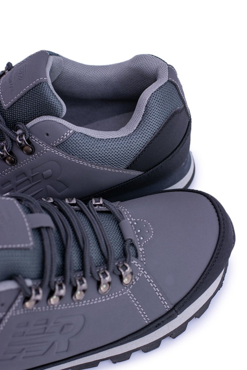 Однотонні чоловічі сірі трекінгові черевики Newlans