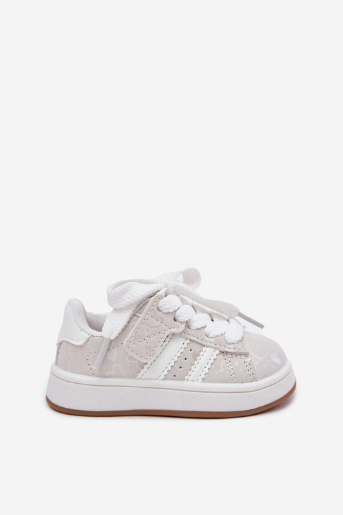 Дитяче Спортивне Взуття Кросівки З Сердечками Білі Mirelle