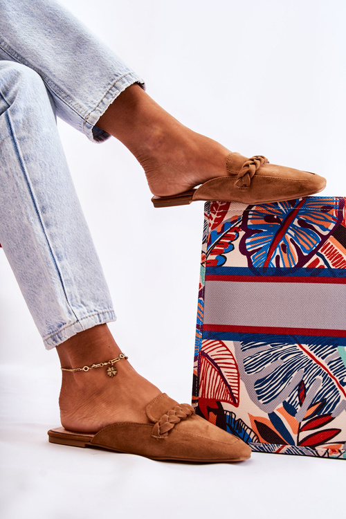 Жіночі тапочки замшеві бежеві Olena