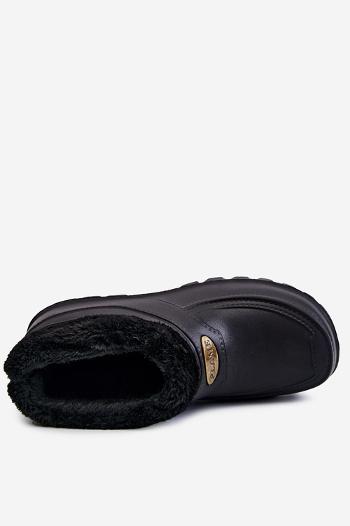 Чоловічі утеплені поролонові дощові черевики Black Tanyo