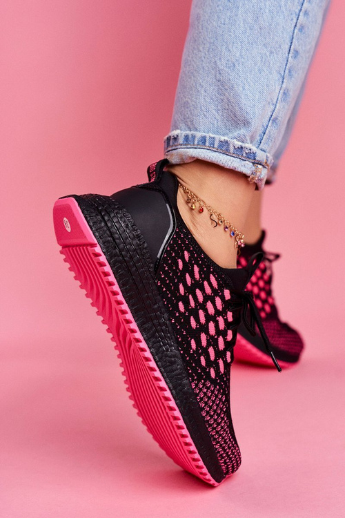 Жіноче спортивне взуття Кросівки Big Star Black Fuchsia FF274964