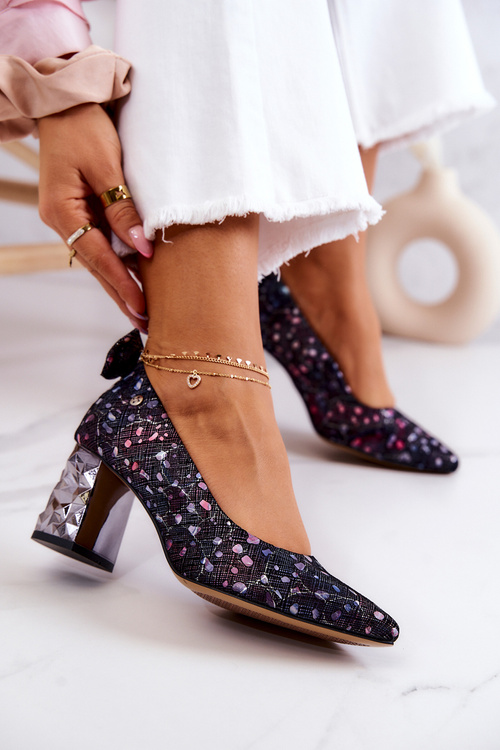 Шкіряні туфлі Maciejka 05334-15 Темно-сині