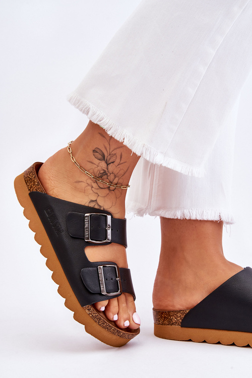 Класичні жіночі тапочки Big Star LL274477 Чорні